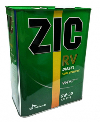 Масло моторное ZIC RV Diesel 5W30, 4л